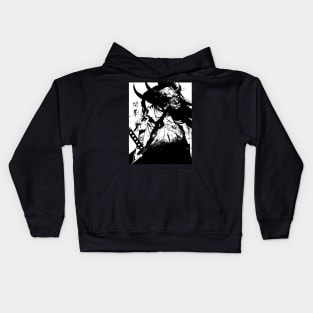 Vaporwave Cyberpunk Yakuza Japanese Samurai Girl #3 Kids Hoodie